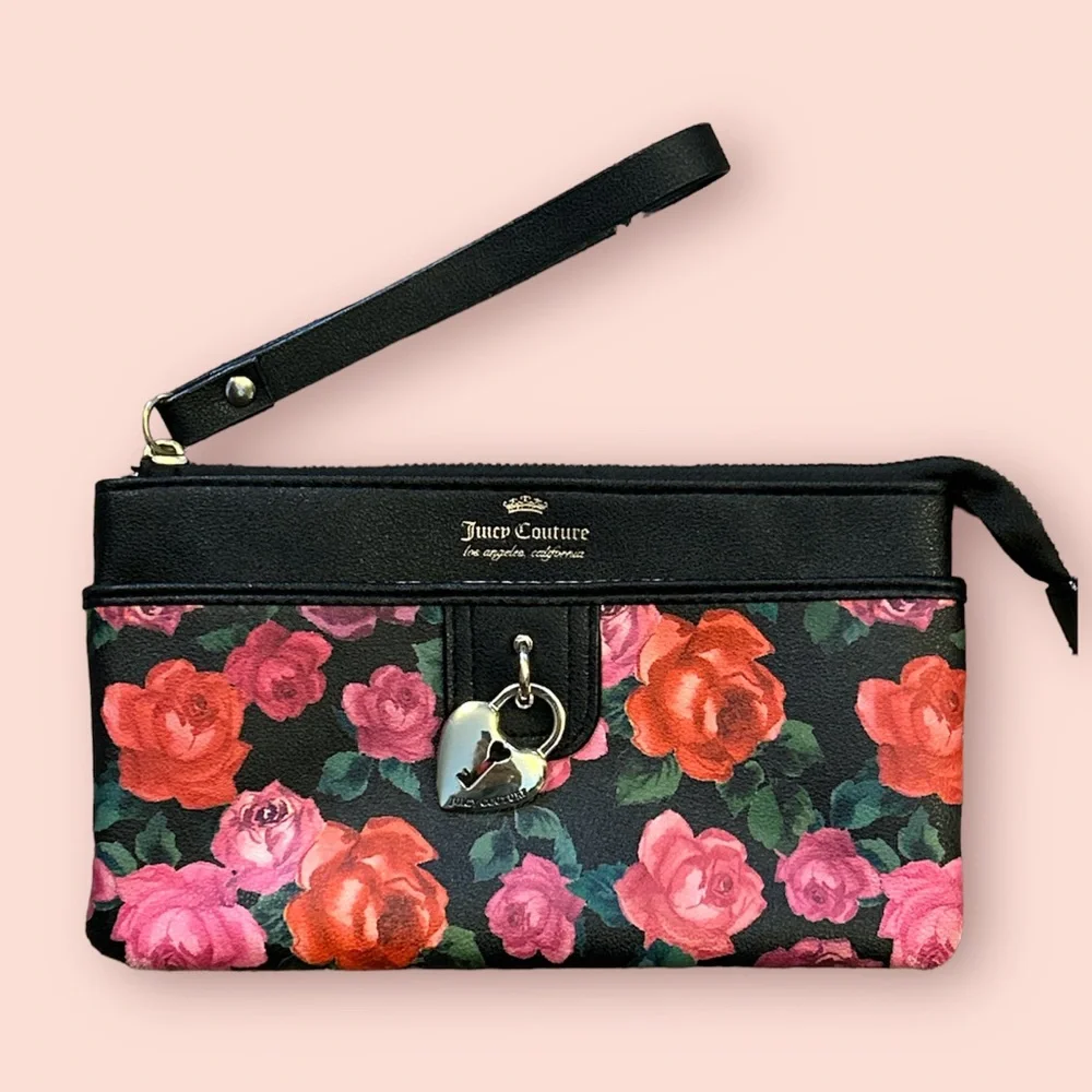 Juicy Couture floral wristlet. Excellent condition - Picture 1 of 4
